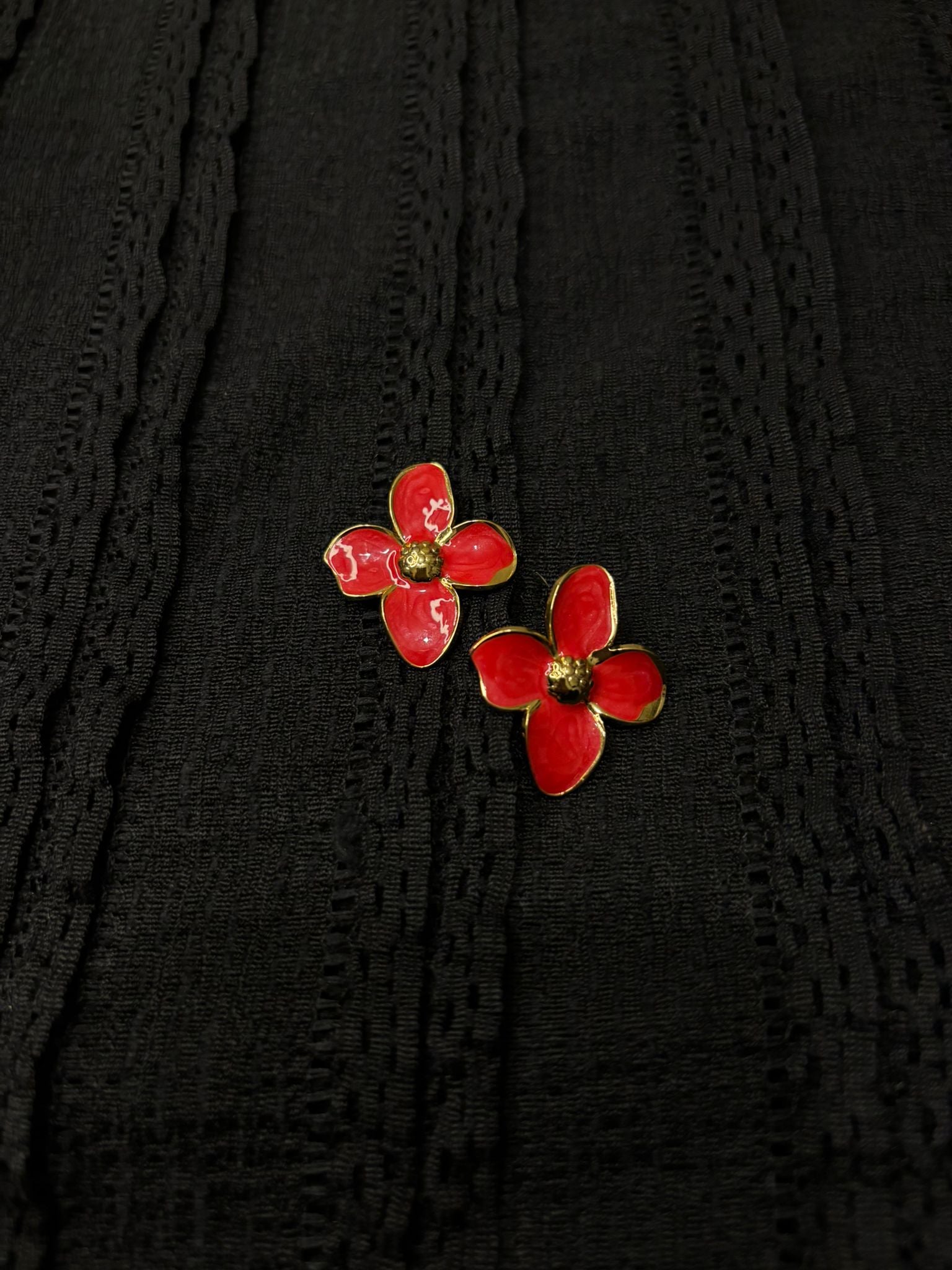PENDIENTES FLOR DE FUEGO