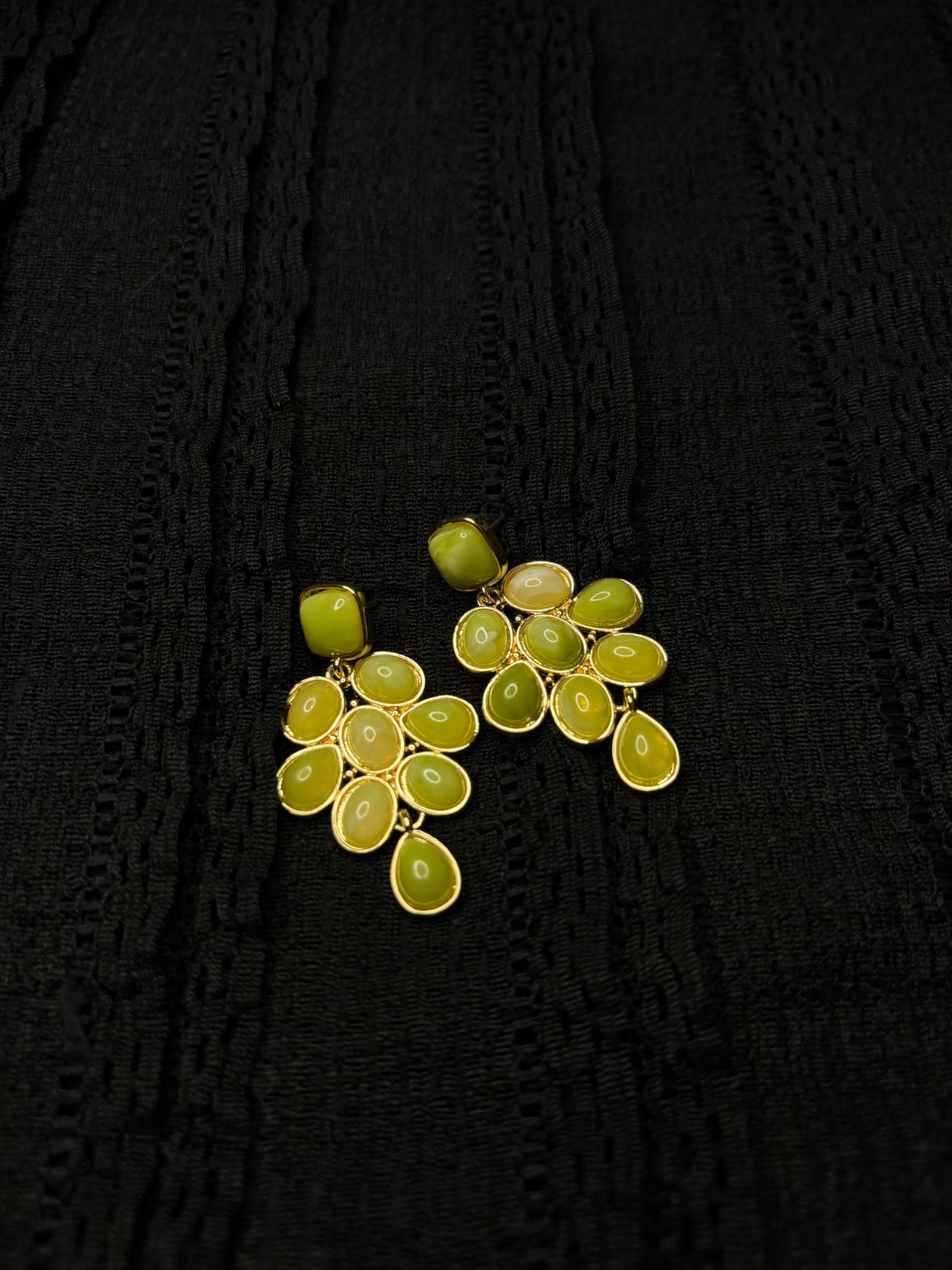 PENDIENTES RACIMO DE CRISTAL