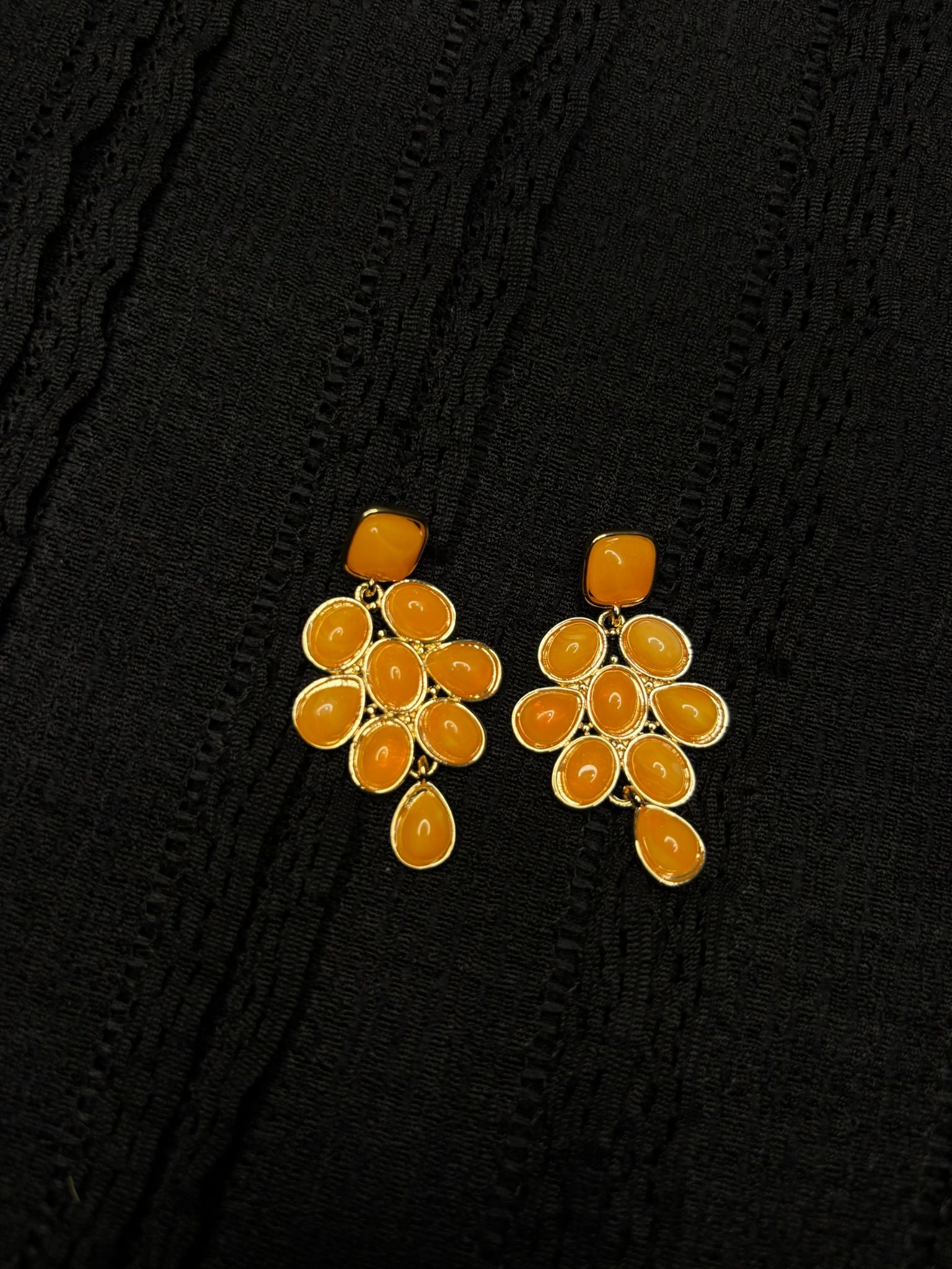 PENDIENTES RACIMO DE CRISTAL
